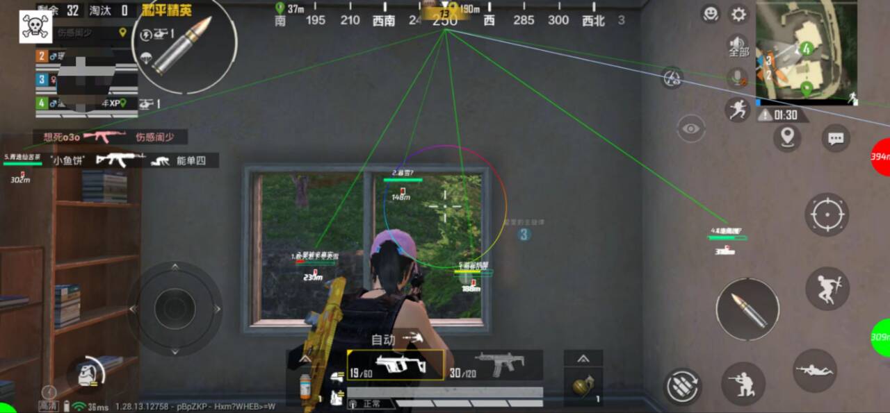 和平精英辅助【火焰鸟直装V6.0终极修复版】射线透视 准星聚点 空投透视 人物变大 显示手持 透视雷达